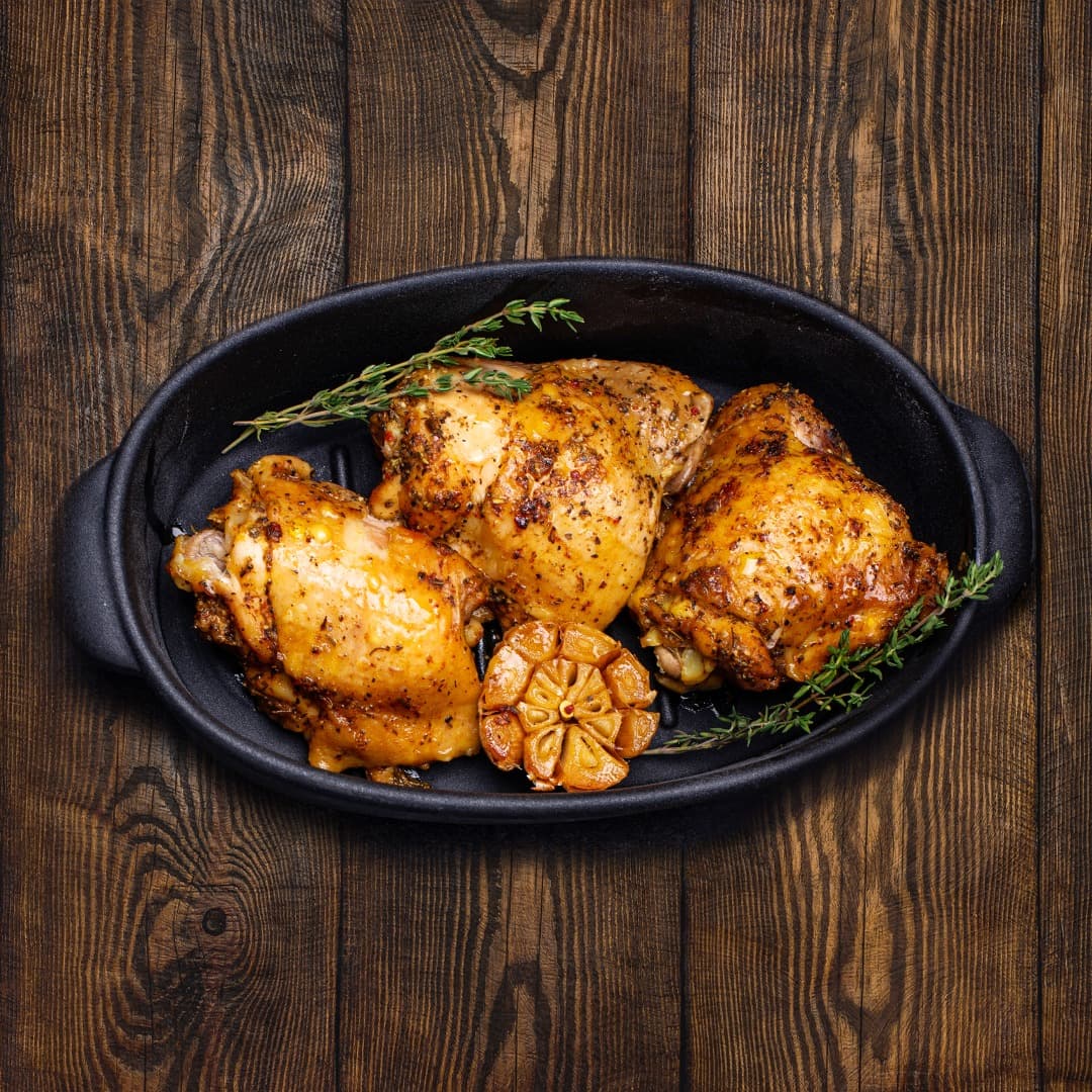 Chicken Marinated in Garlic Oil